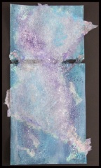 Cosmic Foam Imagined in Hues of Blue - Diptych No. 3