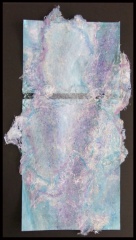 Cosmic Foam Imagined in Violet and Blue - Diptych No. 1